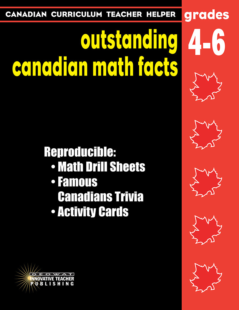 Canadian Curriculum Teacher Helper - Grades 4-6 Outstanding Canadian M ...