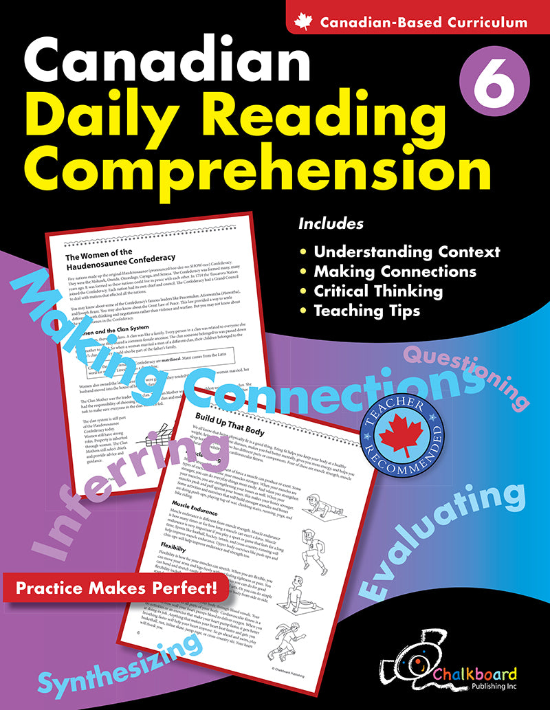 Canadian Daily Reading Comprehension: Grade 6 — Volumes Publishing Canadian Daily Reading Comprehension: Grade 6 — Volumes Publishing