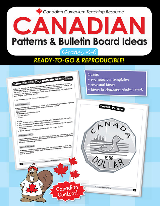 Canadian Patterns & Bulletin Board Ideas K-6