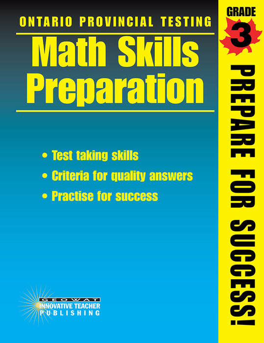 Ontario Provincial Testing Math Skills Preparation - Grade 3